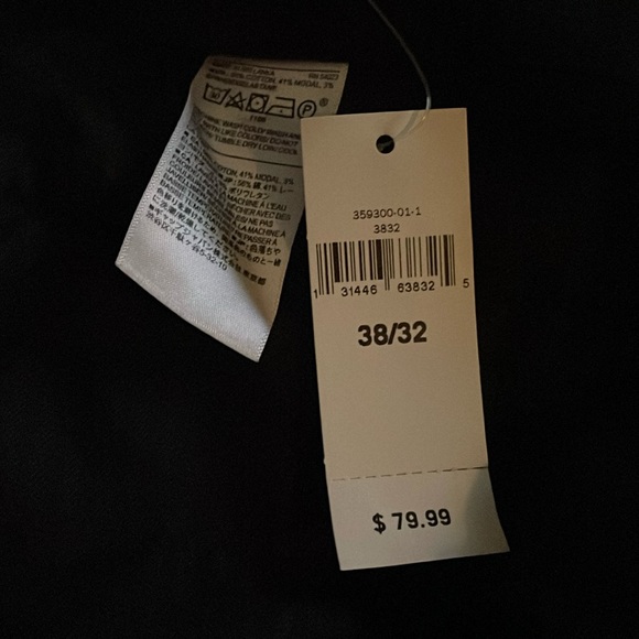 Men’s Navy Stretch Pants - Picture 2 of 2